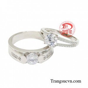 Nhẫn cưới đẹp cao cấp là sản phẩm nhẫn cưới vàng trắng cao cấp bền đẹp