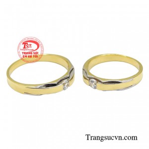 Cặp nhẫn cưới như lời khẳng định và cũng là để thể hiện trách nhiệm lớn lao với nửa kia của bạn.