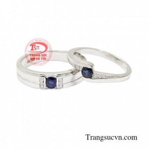 Nhẫn cưới sapphire thủy chung