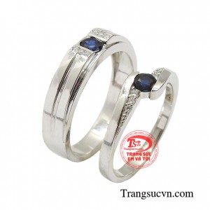 Viên đá sapphire là sự lựa chọn hoàn hảo cho sự kết hợp làm nhẫn cưới