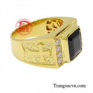 Nhẫn nam sapphire thăng tiến mang lại sự thịnh vượng và giúp duy trì những thành tựu trong cuộc sống