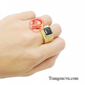 Nhẫn nam sapphire thăng tiến