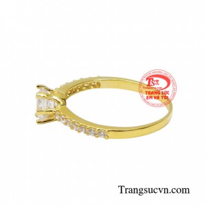 Nhẫn nữ vàng tây dành cho phái đẹp phù hợp làm quà tặng sinh nhật hoặc trong các dịp ý nghĩa