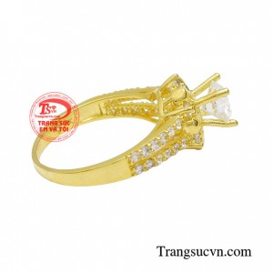 Nhẫn nữ vàng tây dành cho phái đẹp phù hợp làm quà tặng sinh nhật hoặc trong các dịp ý nghĩa