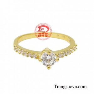 Nhẫn nữ vàng tây dành cho phái đẹp phù hợp làm quà tặng sinh nhật hoặc trong các dịp ý nghĩa
