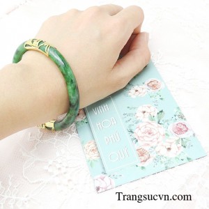 Vòng ngọc bọc vàng Phúc lộc