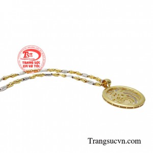 Dây chuyền nam vàng tây sang trọng