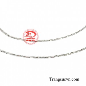 Dây vàng 18k 750 nhập khẩu nguyên chiếc ITALY tinh tế đeo bền đẹp