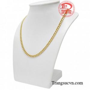 Dây chuyền nam được thiết kế đẹp độc đáo với các mắc xích mềm mịn không gây cảm giác khó chịu