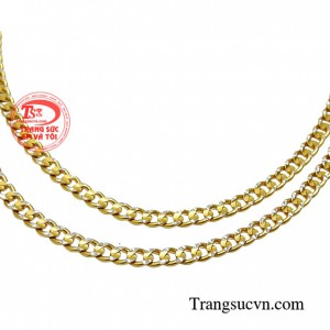 Dây chuyền nam vàng tây sang trọng