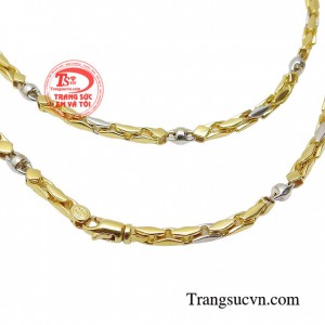 Dây chuyền nam vàng tây sang trọng