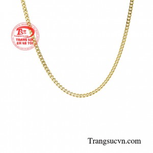 Chất liệu vàng 18k cao cấp, sáng bóng cùng gam màu hiện đại trẻ trung mang đến vẻ thời thượng cho người đeo