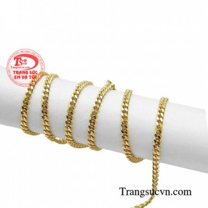 Dây vàng 18k nhập khẩu nguyên chiếc ITALY tinh tế đeo bền đẹp