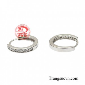 Hoa tai vàng tây dành cho nữ kiểu tinh tế, đeo hoa tai hợp thời trang