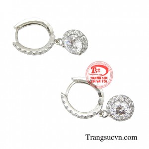 Hoa tai vàng tây dành cho nữ kiểu tinh tế, đeo hoa tai hợp thời trang