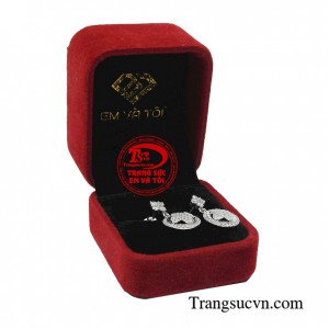 Hoa tai vàng tây dành cho nữ kiểu tinh tế đeo hoa tai hợp thời trang