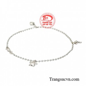 Lắc chân vàng 18k