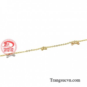 Lắc chân vàng 18k