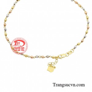 Lắc chân vàng 18k