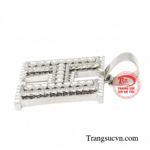 Mặt dây chữ H lịch lãm