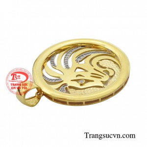 Mặt Dây Vàng Tây Đá Quý