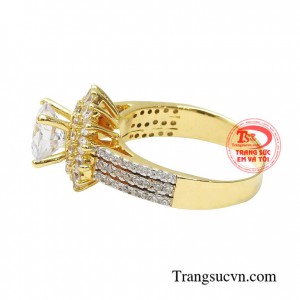 Nhẫn nữ vàng tây dành cho phái đẹp phù hợp làm quà tặng sinh nhật hoặc trong các dịp ý nghĩa