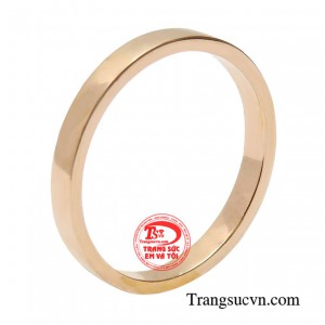 Nhẫn nữ vàng hồng trẻ trung giúp bạn khám phá sắc màu của bản thân. 