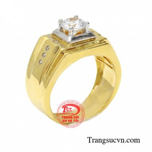 Nhẫn vàng quyền lực với kiểu thiết kế đơn giản nhưng vẫn toát lên được nét đặc trưng riêng còn giúp người đeo tạo được ấn tượng