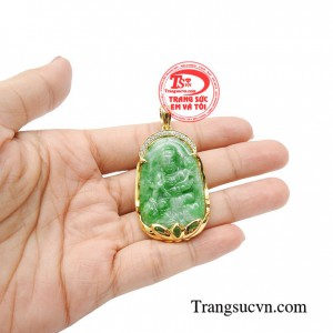 Mặt dây chuyền đá bọc vàng bền đẹp