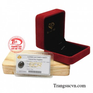 Saphir sao may mắn có thể gắn lên nhẫn, mặt dây chuyền làm trang sức