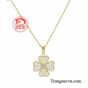 Bộ dây chuyền vàng tây may mắn