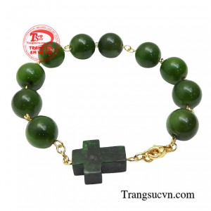 Chuỗi mân côi thánh giá bình an gồm 10 bài Kinh Kính Mừng kết thành tràng hạt cùng mặt Thánh Giá bằng cẩm thạch. 