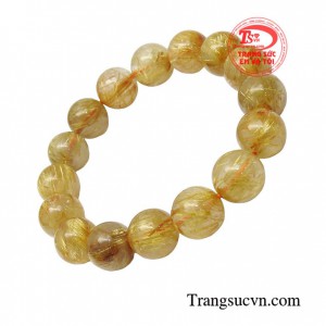 Những người mệnh thổ và mệnh kim đeo vòng thạch anh tóc vàng sẽ mang lại sự may mắn trong công việc kinh doanh, tràn đầy năng lượng tích cực