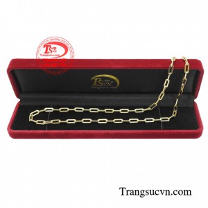 Dây chuyền nam vàng tây sang trọng