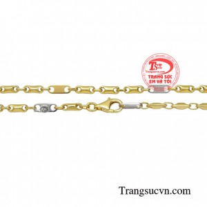 Dây chuyền nam vàng tây sang trọng