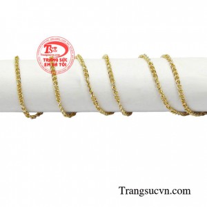 Dây vàng 18k nhập khẩu nguyên chiếc ITALY tinh tế đeo bền đẹp