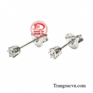 Hoa tai vàng tây dành cho nữ kiểu tinh tế, đeo hoa tai hợp thời trang