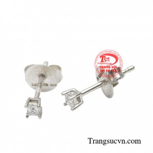 Hoa tai vàng trắng nhỏ