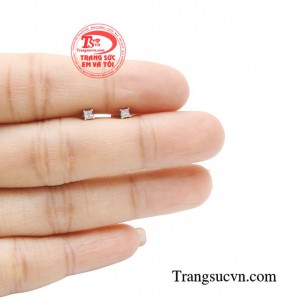 Hoa tai vàng trắng nhỏ