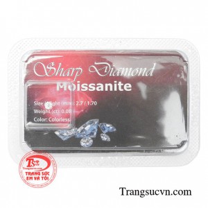 Kim cương nhân tạo 2.5 ly được nhập khẩu nước ngoài cao cấp