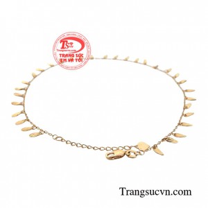 Lắc chân kiều diễm được thiết kế sang trọng và tinh xảo với họa tiết xinh xắn, dễ thương