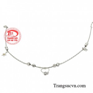 Lắc chân vàng 18k