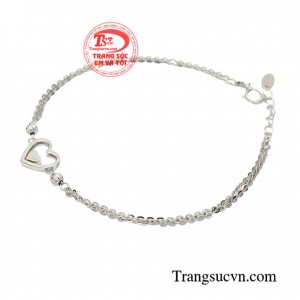 Lắc tay trái tim đẹp