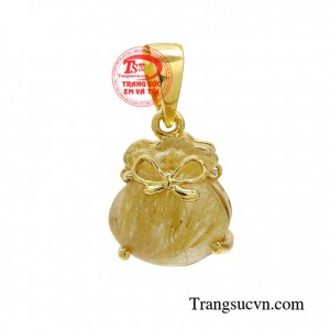 Mặt dây túi tiền tài lộc mang lại nhiều may mắn trong phong thủy cho người mệnh thổ và kim