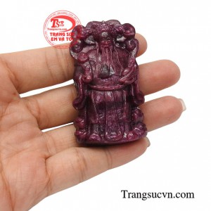 Mặt ruby ông Lộc thịnh vượng tượng trưng cho sự giàu có, thịnh vượng và tài lộc