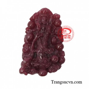 Mặt ruby Phật bà hiền từ mang lại nhiều may mắn trong cuộc sống