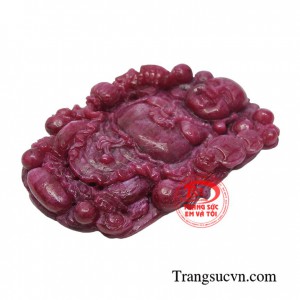 Sự kết hợp phật di lặc cùng đồng kim tiền mang đến sự liên tưởng về cuộc sống ấm no, thư thái và sung túc