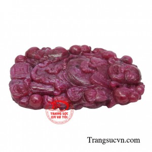 Mặt ruby Phật Di Lặc thịnh vượng