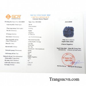 Mặt sapphire Phật A Di Đà