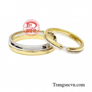 Nhẫn cưới vàng thủy chung thiết kế tinh tế, nhẹ nhàng, trẻ trung, chắc chắn sẽ làm hài lòng các cặp đôi